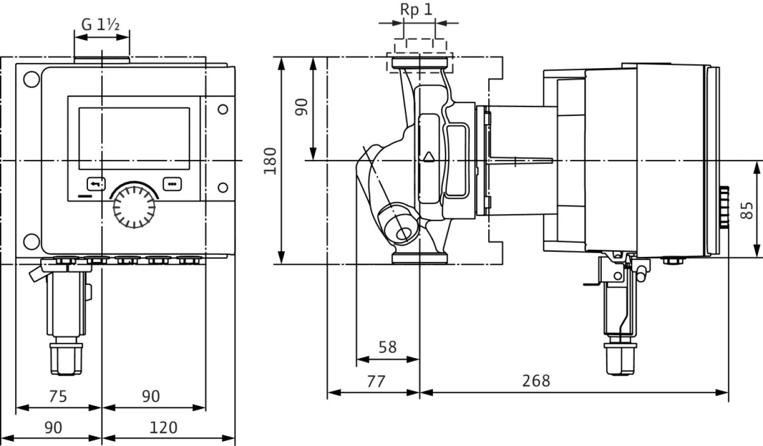 Wilo Stratos MAXO-Z Trinkwasserpumpe 2186309 25/0,5-12, PN 16, 230 V, 50/60 Hz 4 Wilo Stratos MAXO-Z Trinkwasserpumpe 2186309 25/0,5-12, PN 16, 230 V, 50/60 Hz – Bild 2