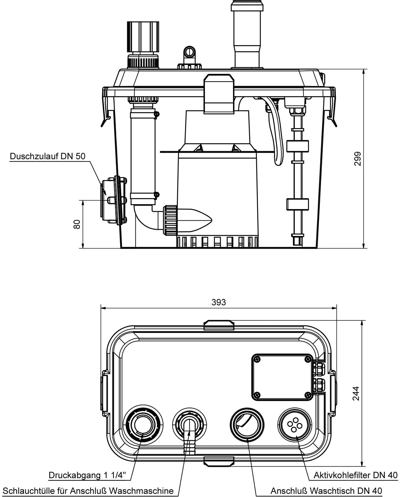 Zehnder Pumpen Schmutzwasser-Hebeanlage 11463 SWH 100, Überflur 4 Zehnder Pumpen Schmutzwasser-Hebeanlage 11463 SWH 100, Überflur – Bild 2